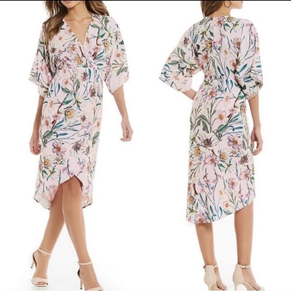 Gianni Bini Lara Floral Kimono Dress